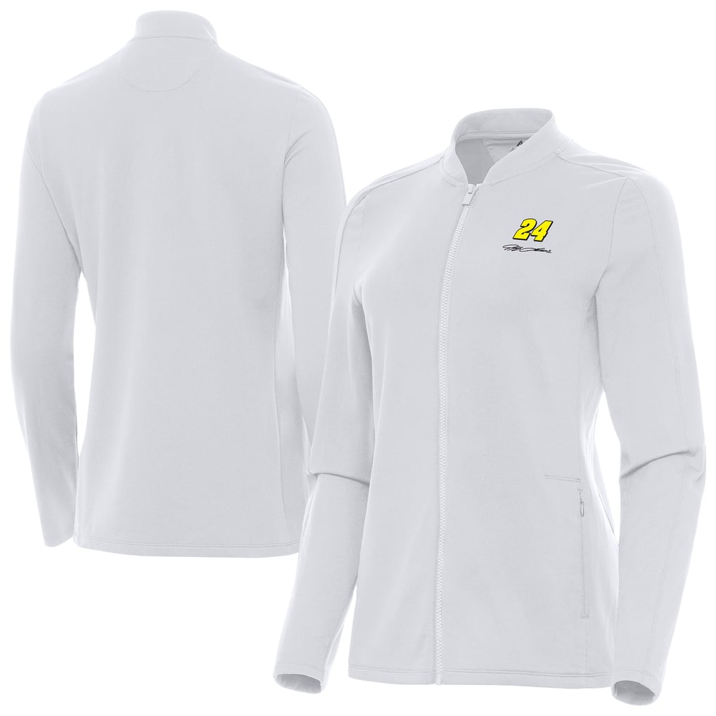 Jeff Gordon Antigua Women's Continual Full-Zip Jacket - White